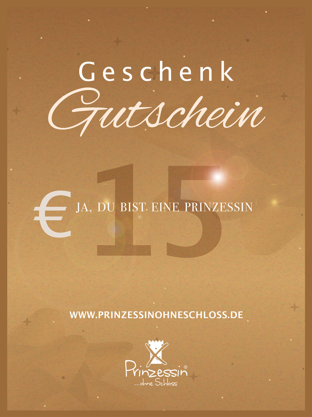 Geschenkgutschein Online Shop 15€