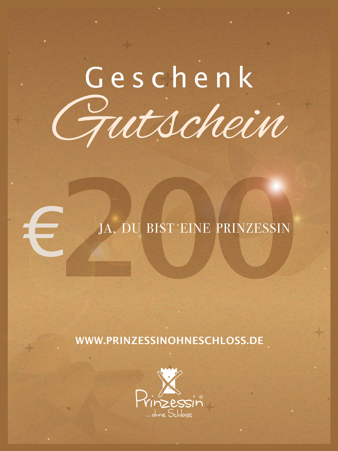 Geschenkgutschein Online Shop 200€