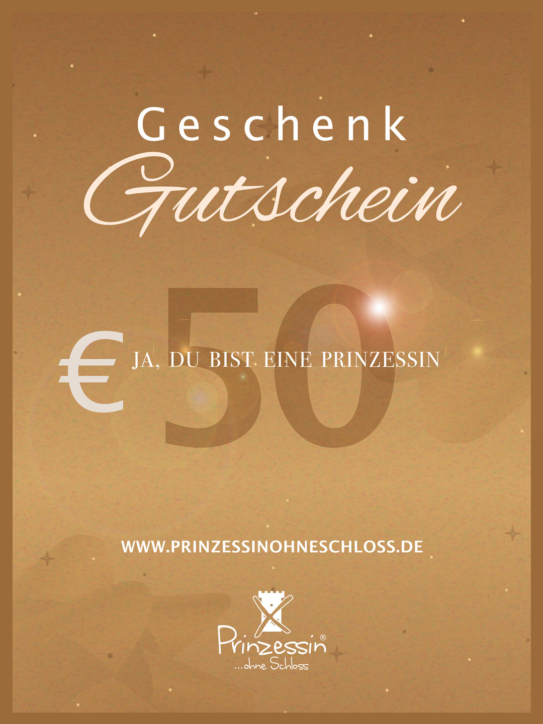 Geschenkgutschein Online Shop 50€