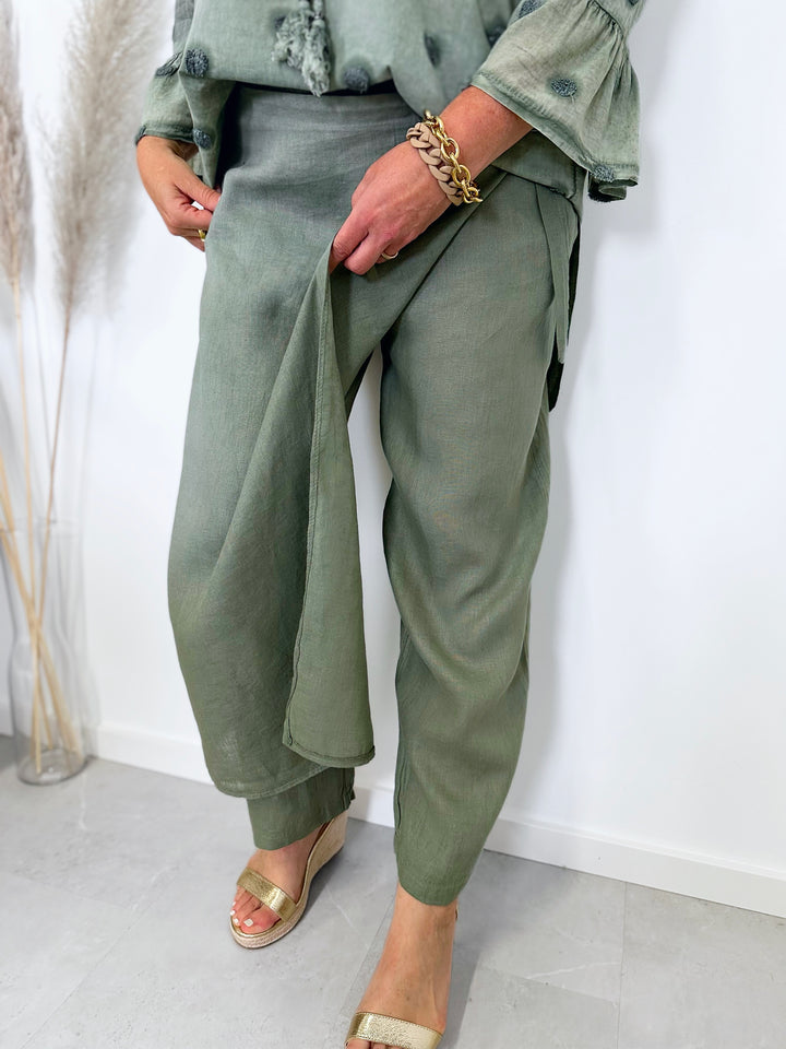 Leinen-Culotte Hose Miriam (4 Farben)