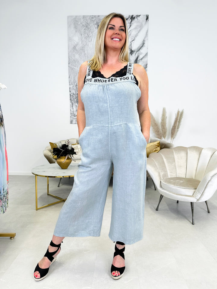 Leinen-Jumpsuit Who Ever (6 Farben)