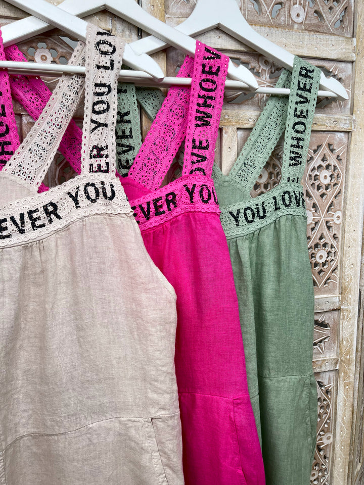 Leinen-Jumpsuit Who Ever (6 Farben)