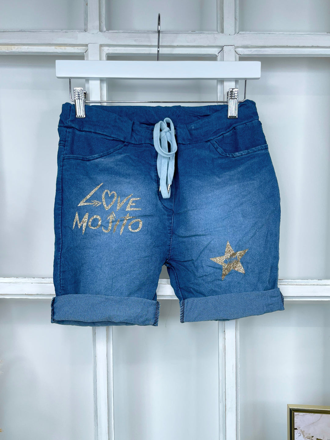 Kurze Jeans Jogpants Love Mojito (2 Farben)