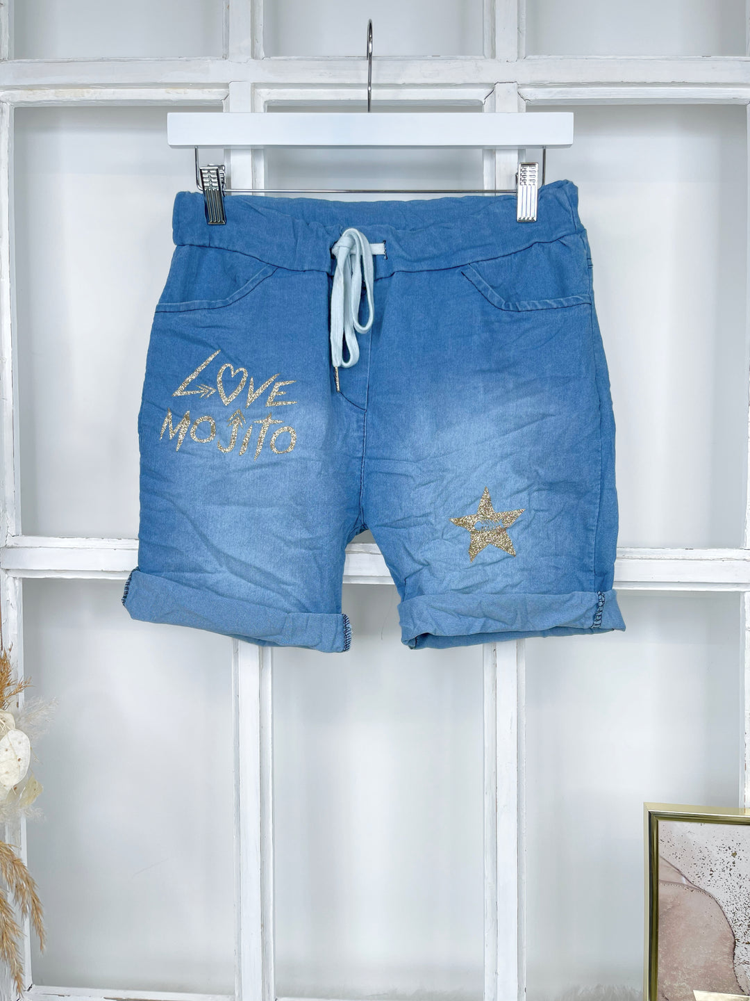 Kurze Jeans Jogpants Love Mojito (2 Farben)