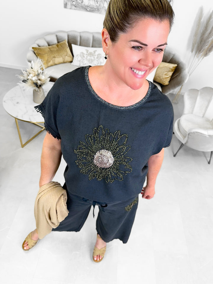 Leinenshirt Amazing Flower (5 Farben)