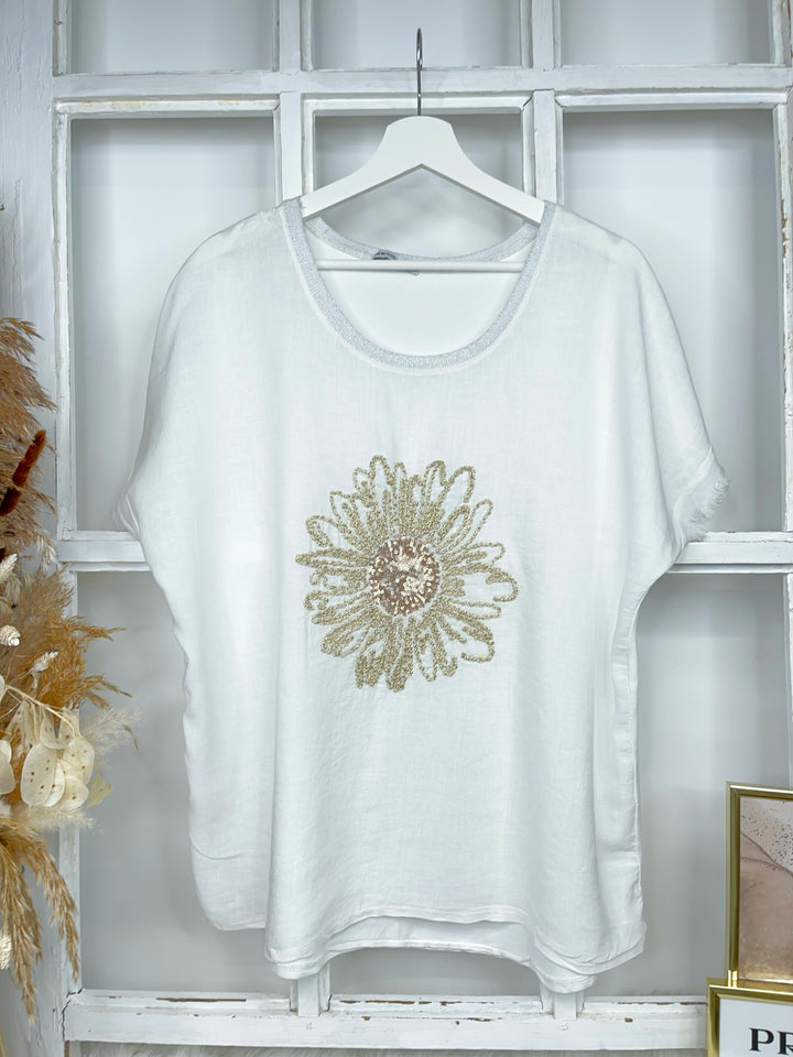 Leinenshirt Amazing Flower (5 Farben)