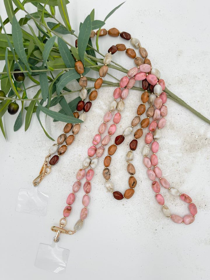Hals- und Handykette Mamorina