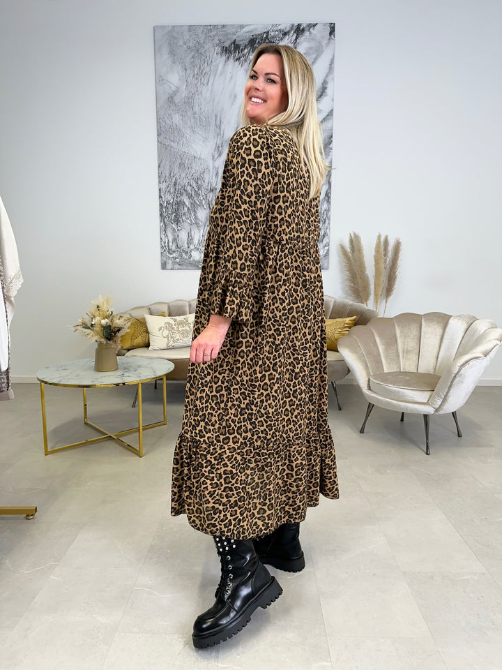 Langes Kleid Charming Leopard