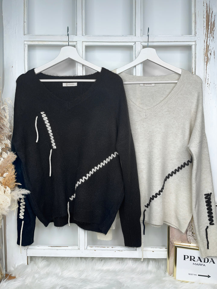 Strickpullover Life (2 Farben)
