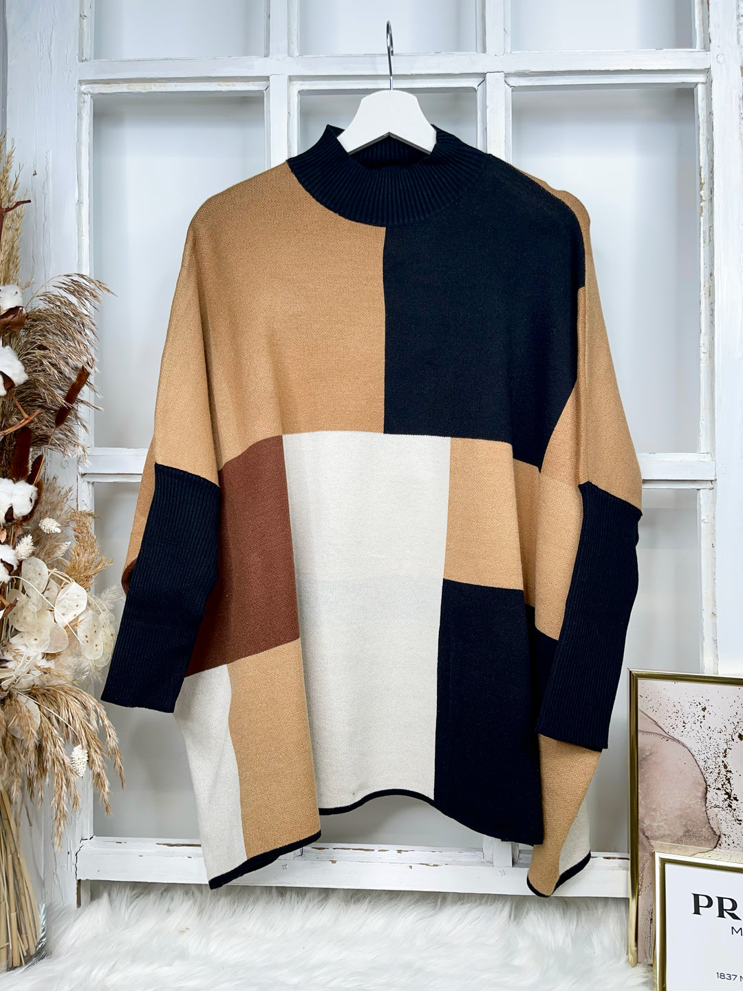 Strickpullover Many Quader