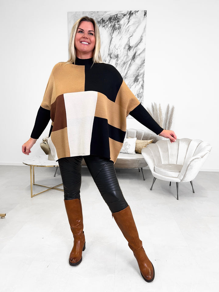 Strickpullover Many Quader