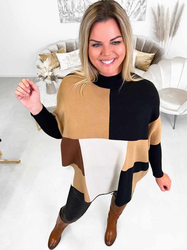 Strickpullover Many Quader
