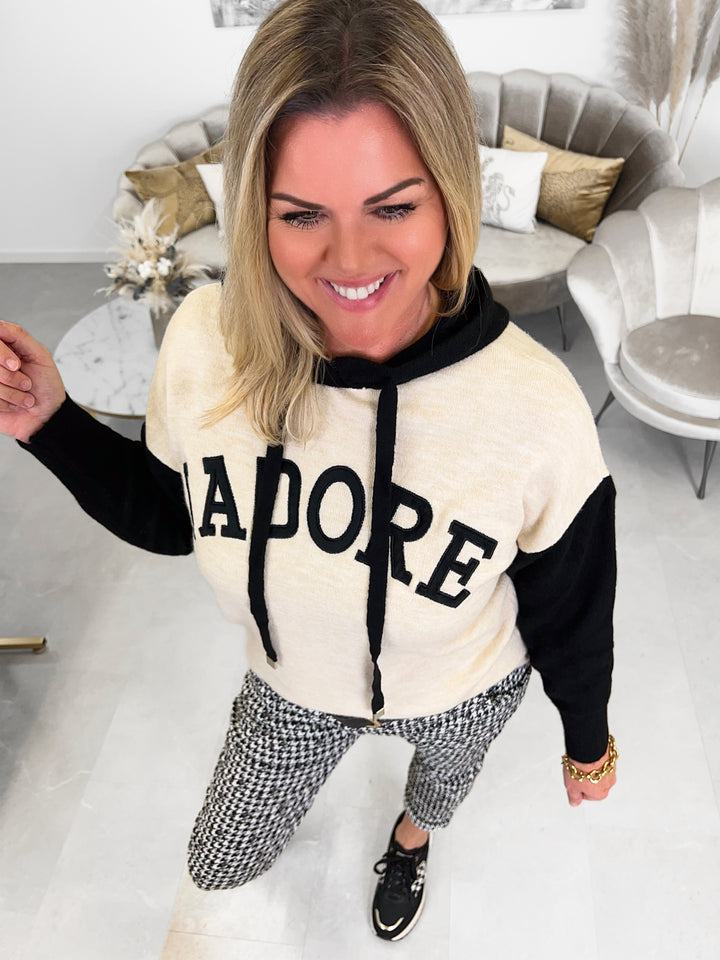 Strick-Hoodie J'Adore (5 Farben)