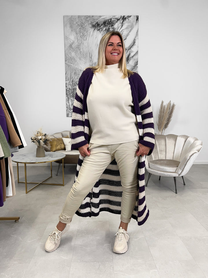 Strickjacke Big Stripes (2 Farben)