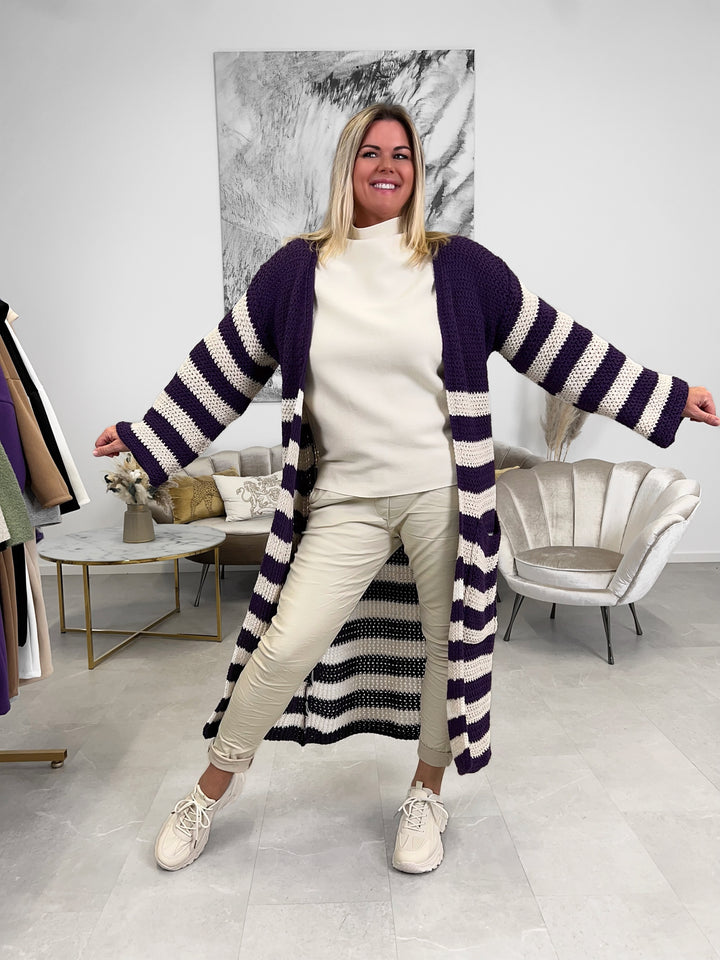 Strickjacke Big Stripes (2 Farben)