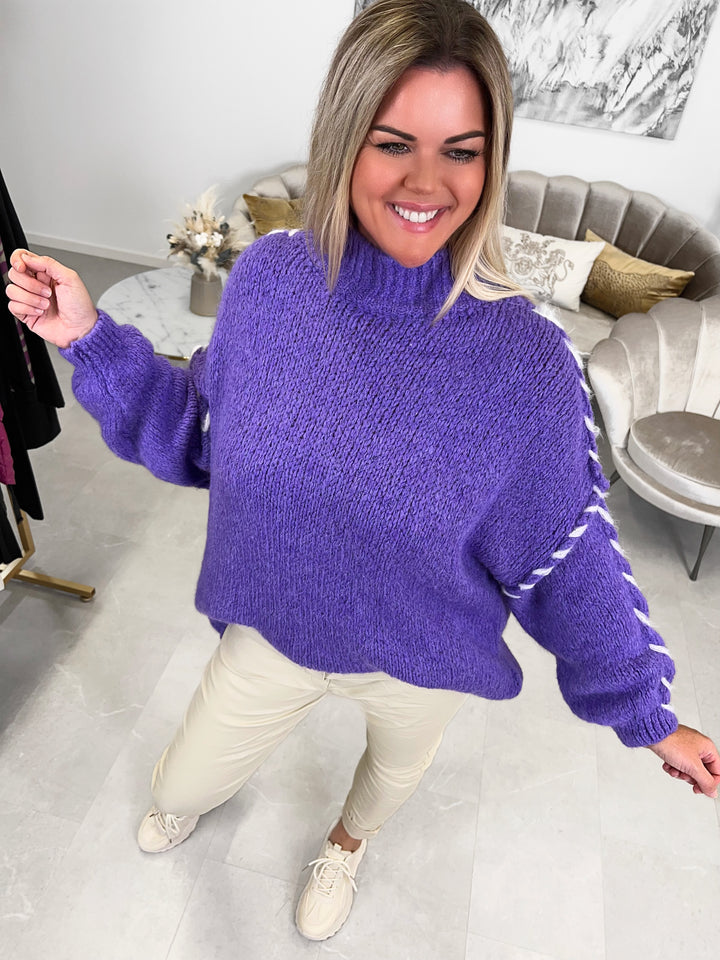 Strickpullover Side Colours (5 Farben)