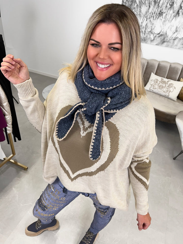 Strickpullover Big Heart