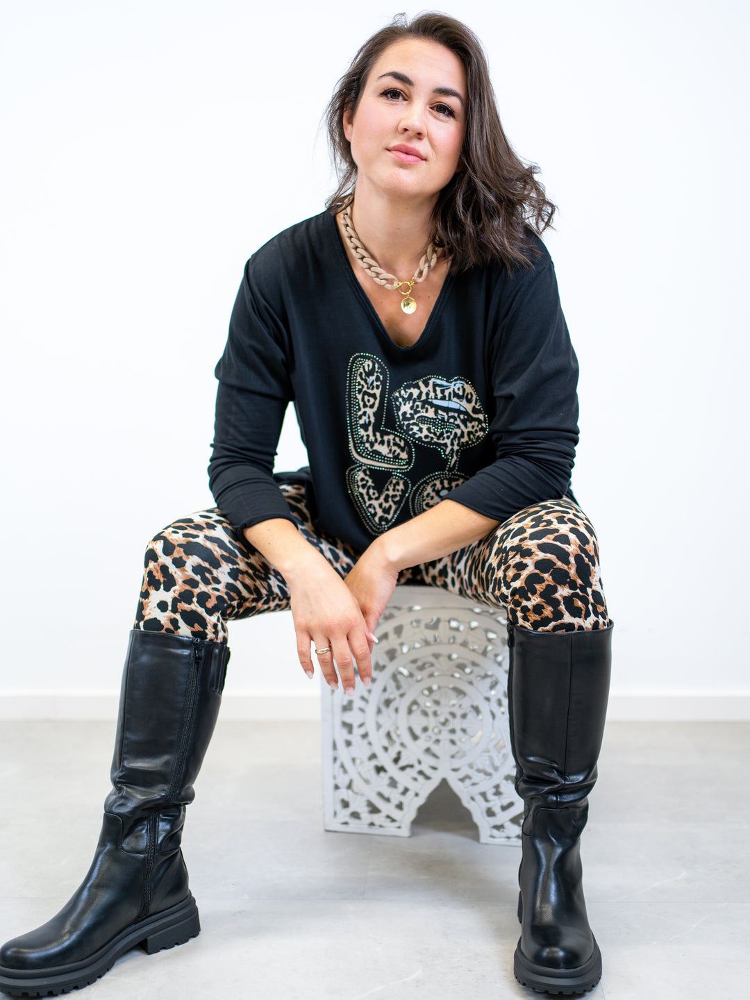 Highwaist Leggings Charming Leopard