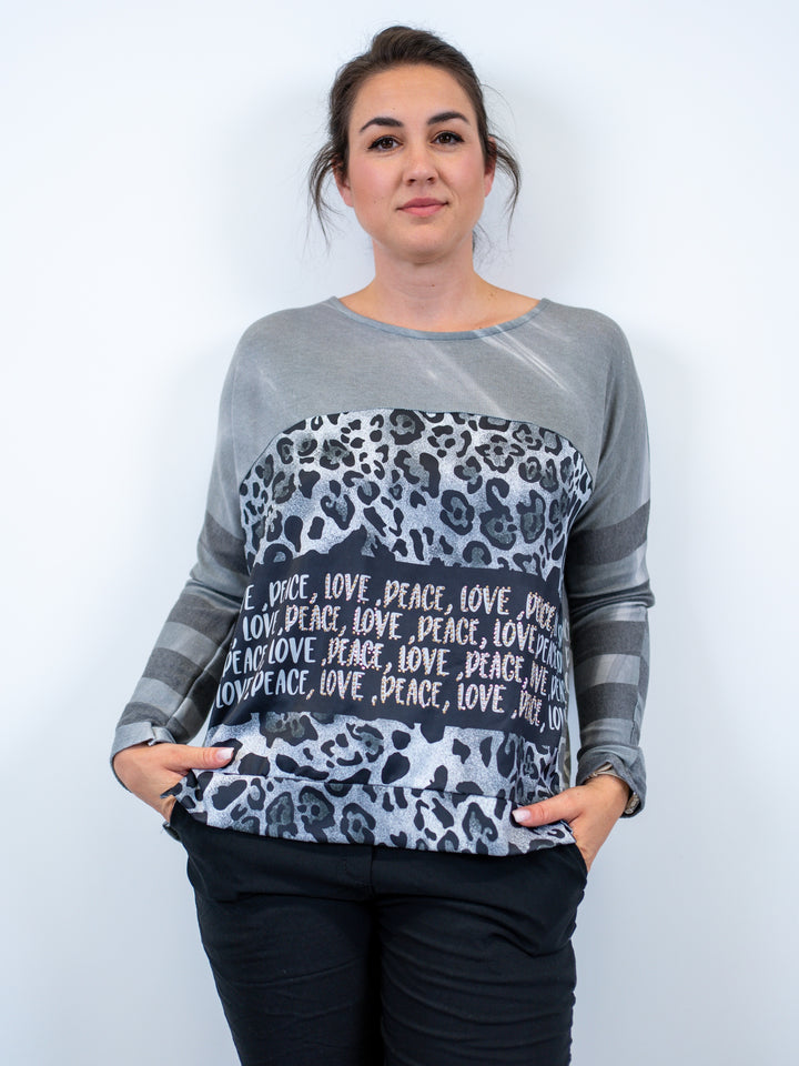 Langarmshirt Peace (2 Farben)