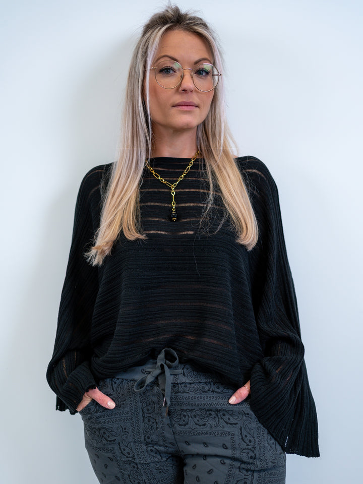 Strickshirt Ripped (2 Farben)