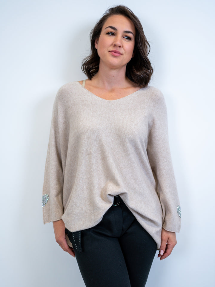 Strickpullover Brilliant Heart (4 Farben)