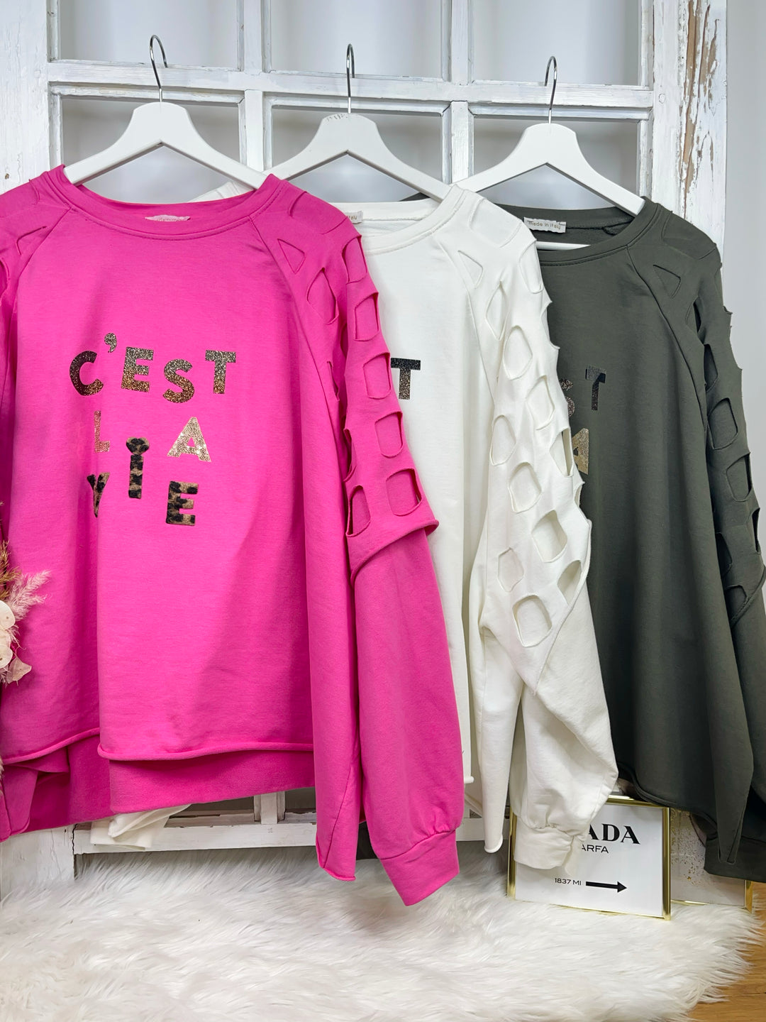 Oversized Pullover  CEST LA VIE (7 Farben)