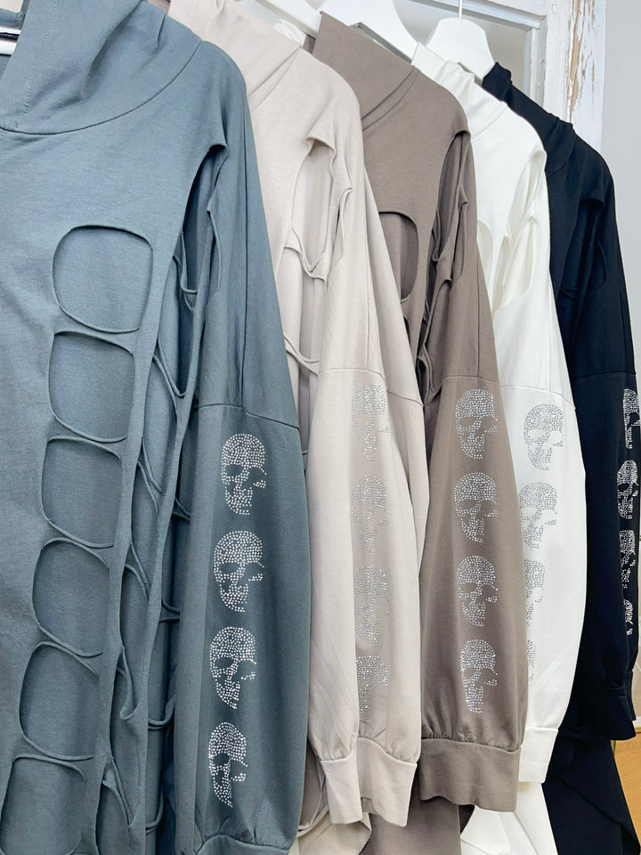 Oversized Jacke Skull Sleeves (6 Farben)