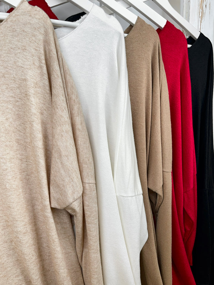 Oversized Langarmshirt Bonea (7 Farben)