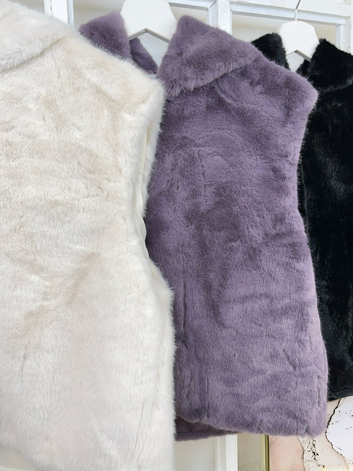 Kurze Fellweste Icebear (3 Farben)