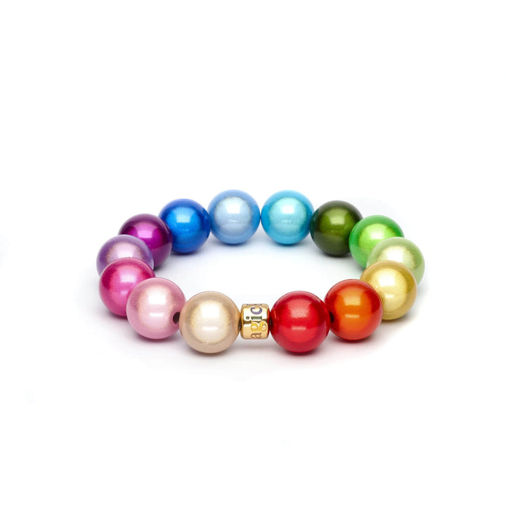 Perlenarmband Rainbow Gold