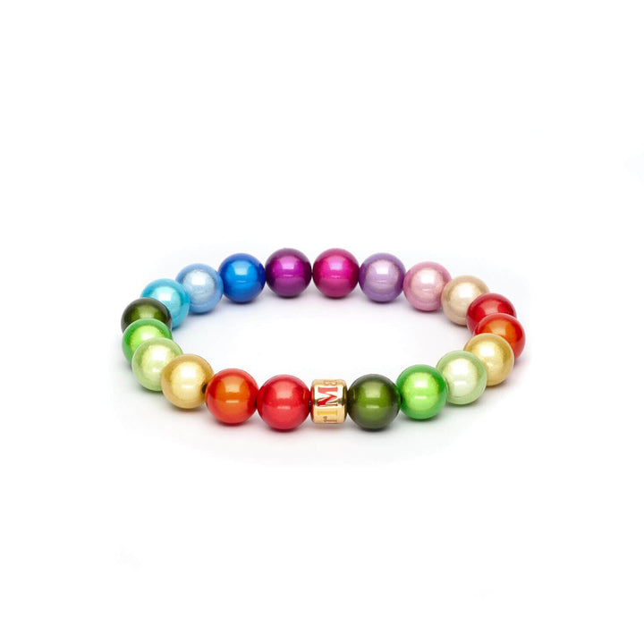 Perlenarmband Rainbow Gold
