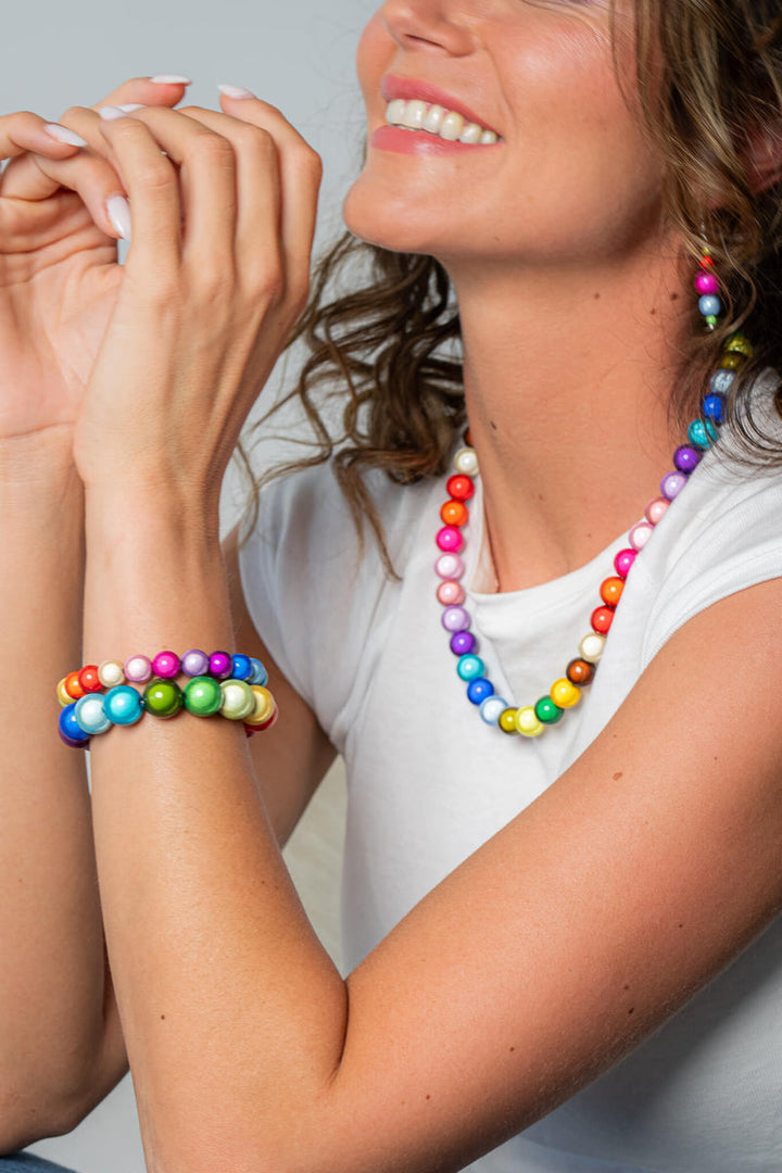 Perlenarmband Rainbow Gold