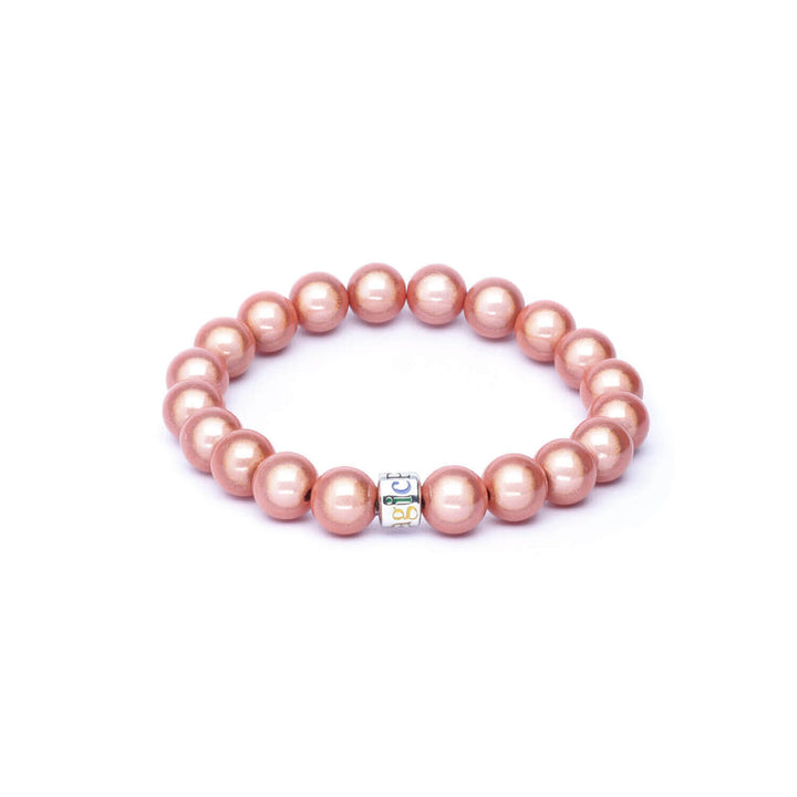 Perlenarmband Apricot