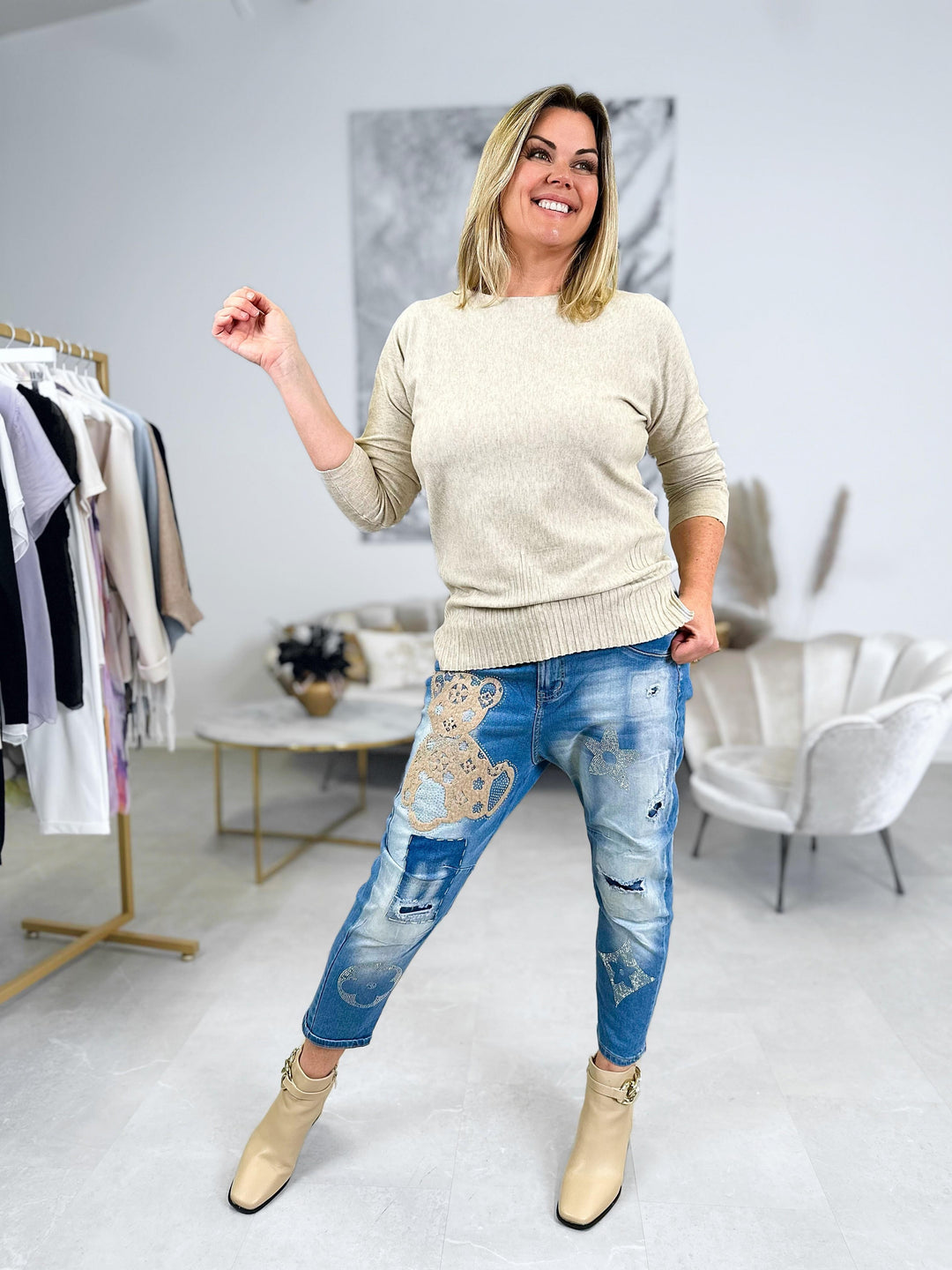Jeans Teddy (2 Farben)
