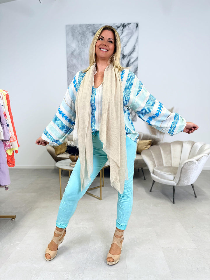 Kurze Bluse Dubai (2 Farben)
