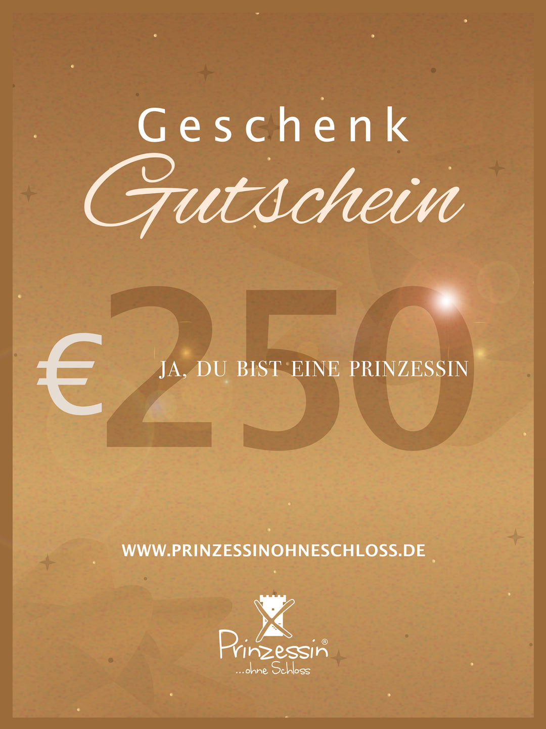 Geschenkgutschein Online Shop 250€