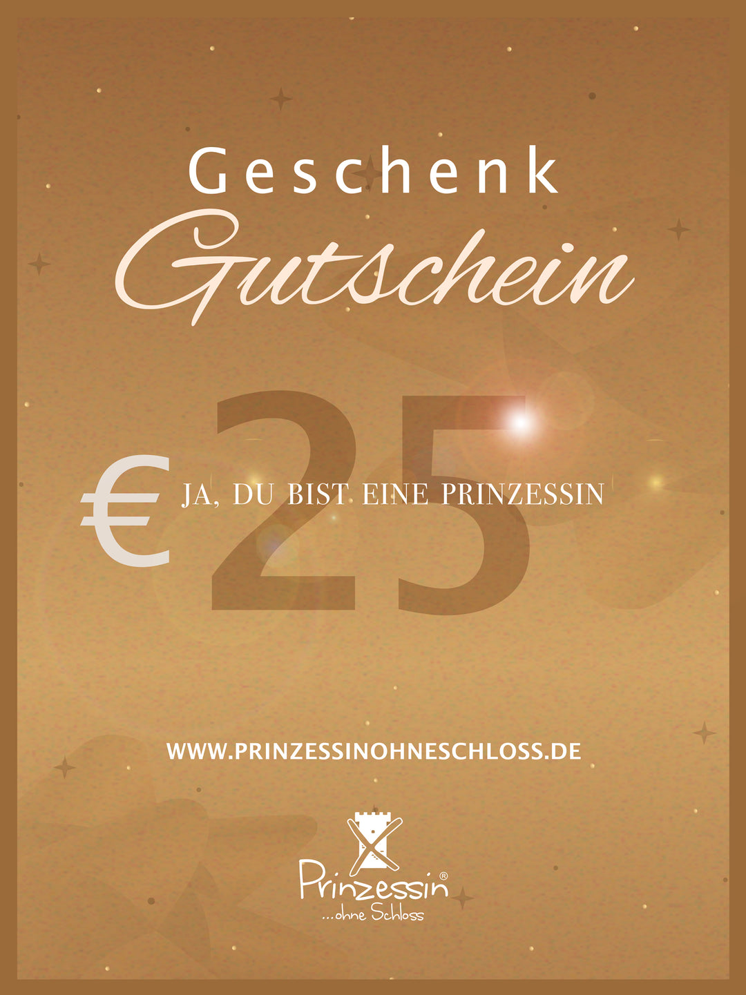 Geschenkgutschein Online Shop 25€