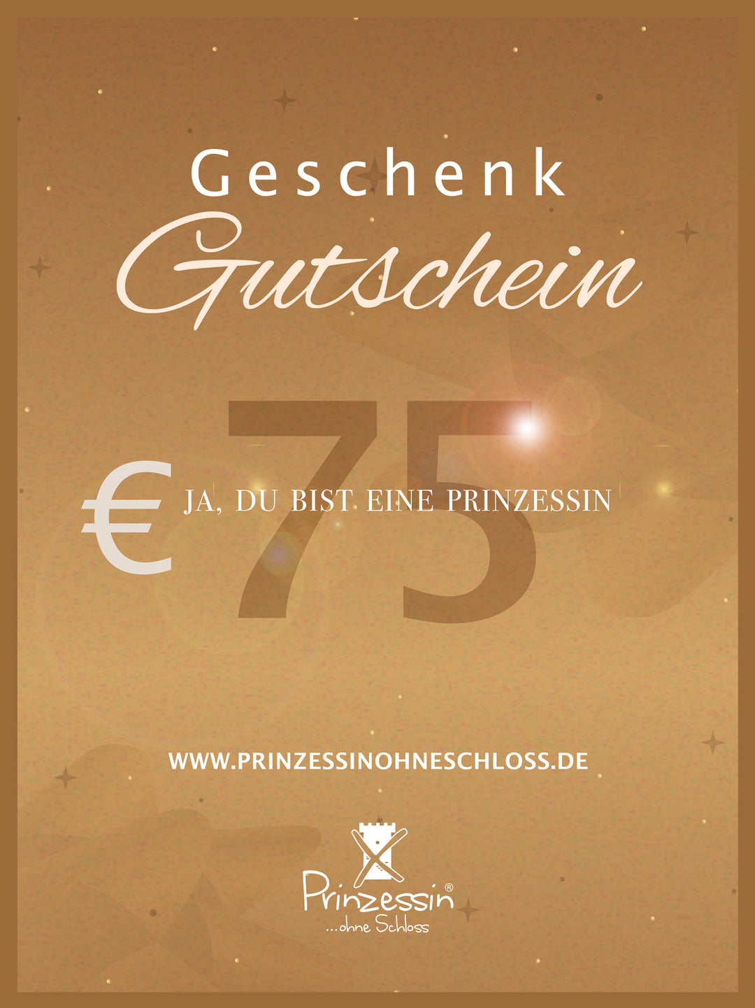 Geschenkgutschein Online Shop 75€