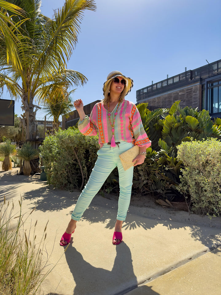 Kurze Bluse Dubai (2 Farben)